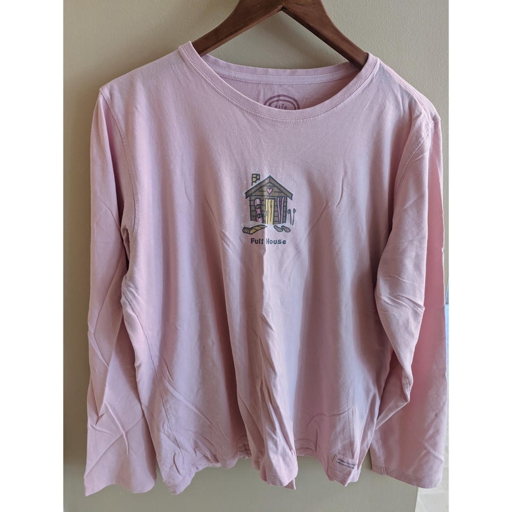 Life Is Good Full House Skiing Winter Long Sleeve T-Shirt